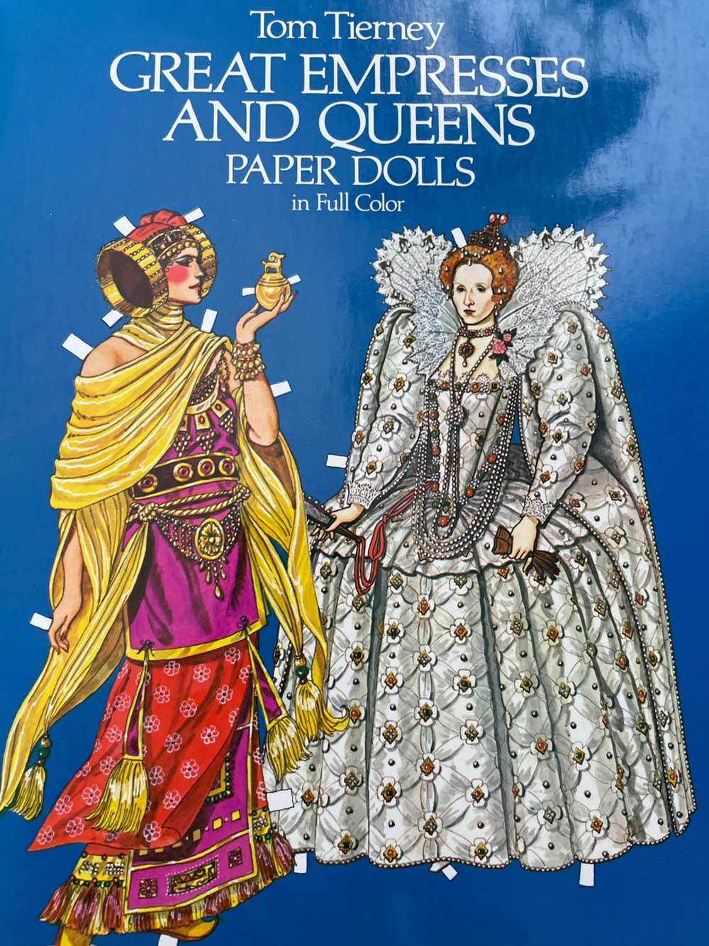 Vintage empresses paper dolls book